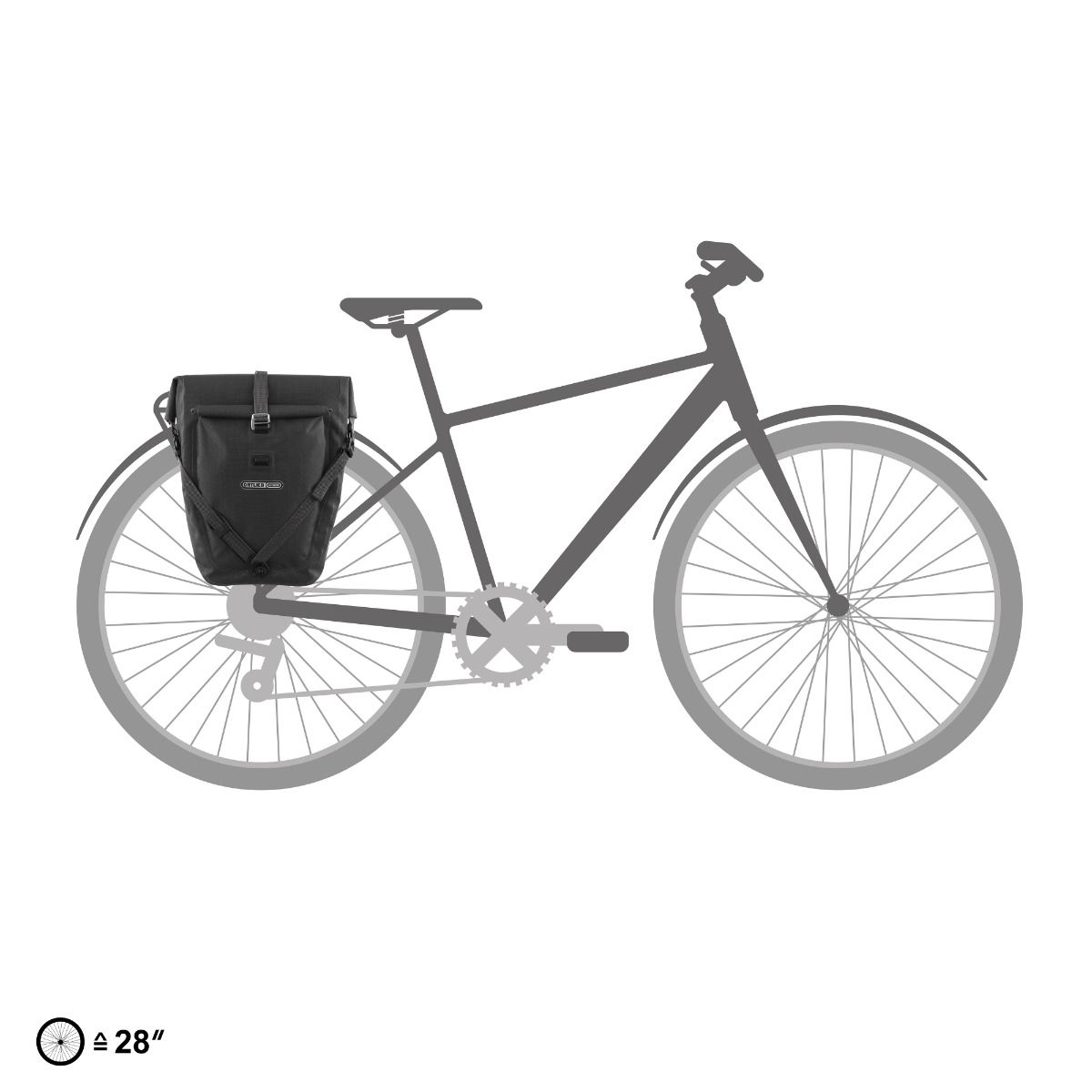 Гермосумка велосипедна Ortlieb Back-Roller Plus black 23 л фото 8