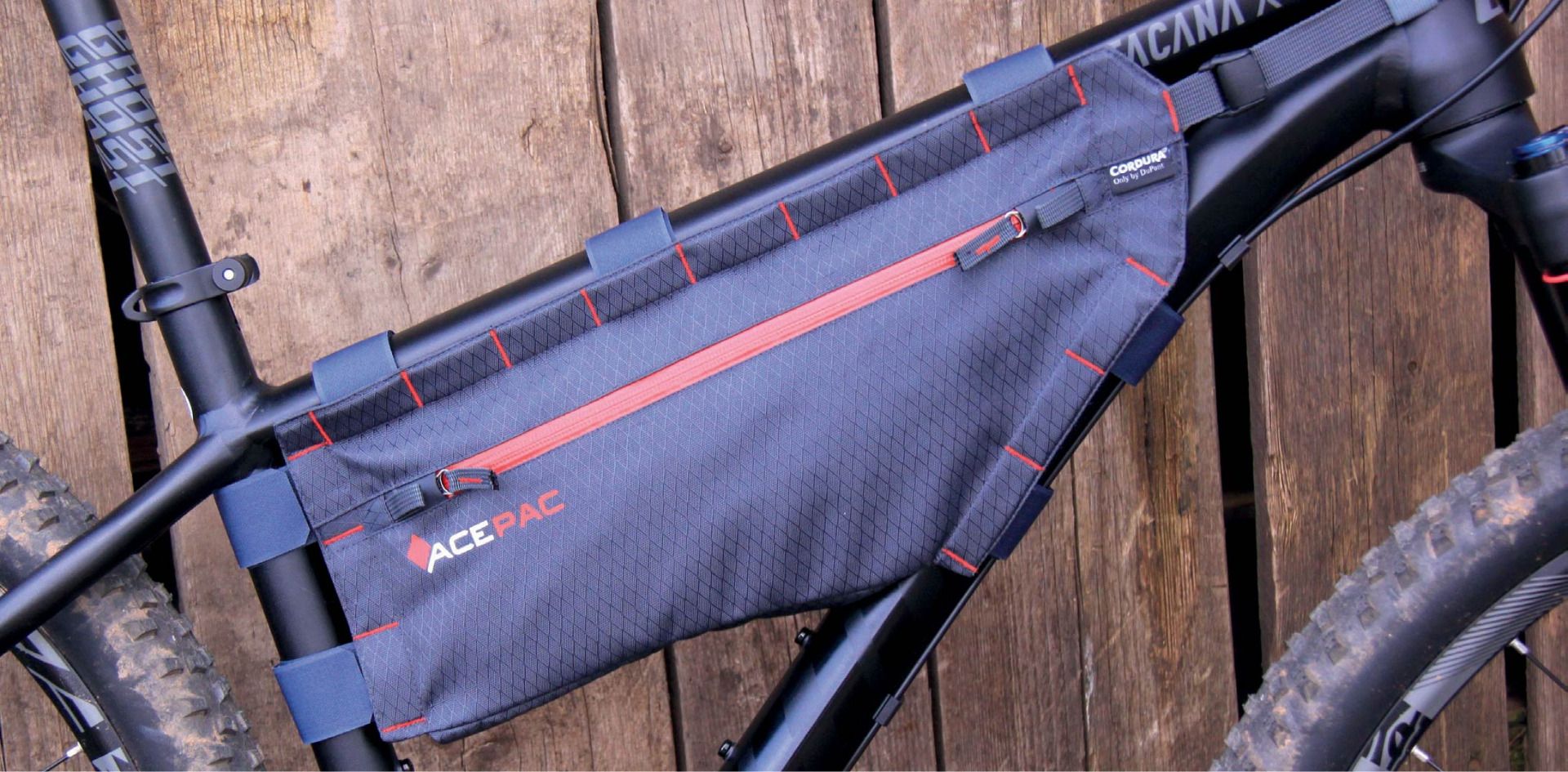 Сумка на раму Acepac ZIP FRAME BAG L сіра фото 