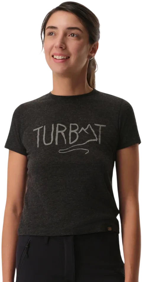 Футболка Turbat MAGIC LOGO SS Wmn, женская, Caviar, XS фото 
