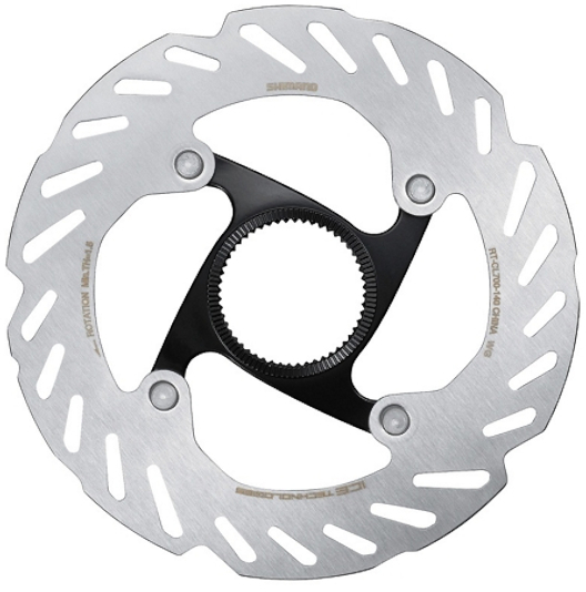 Ротор Shimano RT-CL700-SS-E ICE TECH, 140 мм, CENTER LOCK, гайка с внешними зацепами фото 