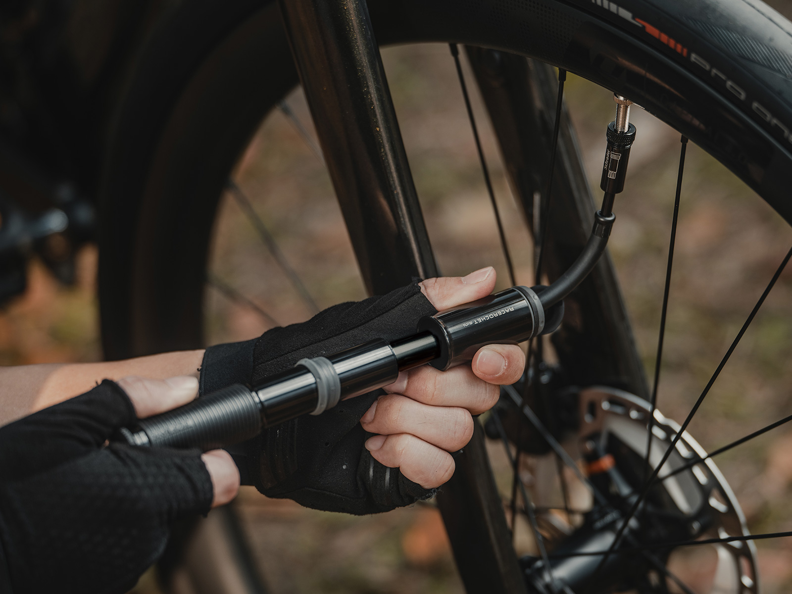 Мінінасос Topeak RACEROCKET MINI, 120psi, чорний фото 3