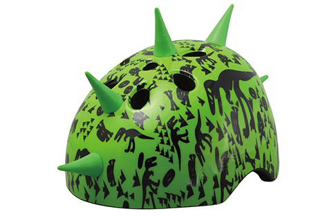 Шлем детский Green Cycle DINOSAUR размер XS 44-48см зеленый фото 