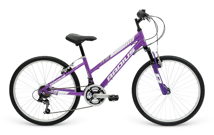 Велосипед 24 "Radius Crystal AL рама- 13" Gloss Purple/Gloss White/Gloss Lavender фото 