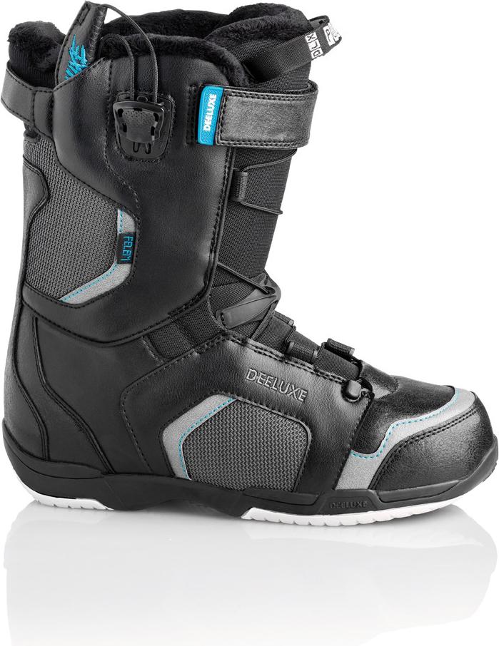 Ботинки сноубордические Deeluxe Felem размер 28 black/gray