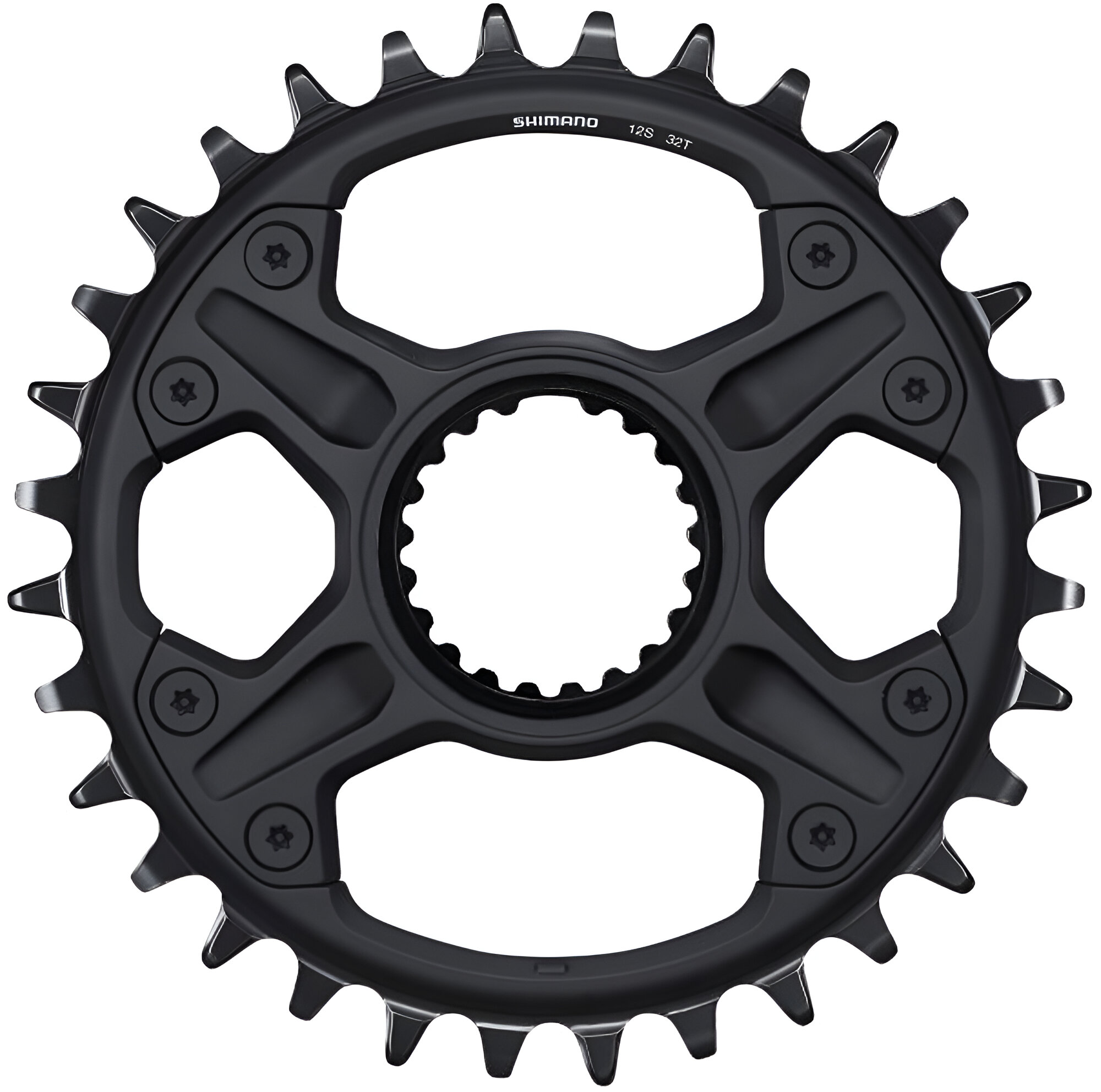 Звезда к шатуну Shimano FC-M6100-1 DEORE, 32T, 12-ск., Direct Mount фото 