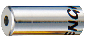Ковпачок Bengal CAPB4SR на гальмівну оболонку, штампована сталь, сумісний з 5mm оболонкою (5.7x5.2x12) сріблястий (200шт) фото 