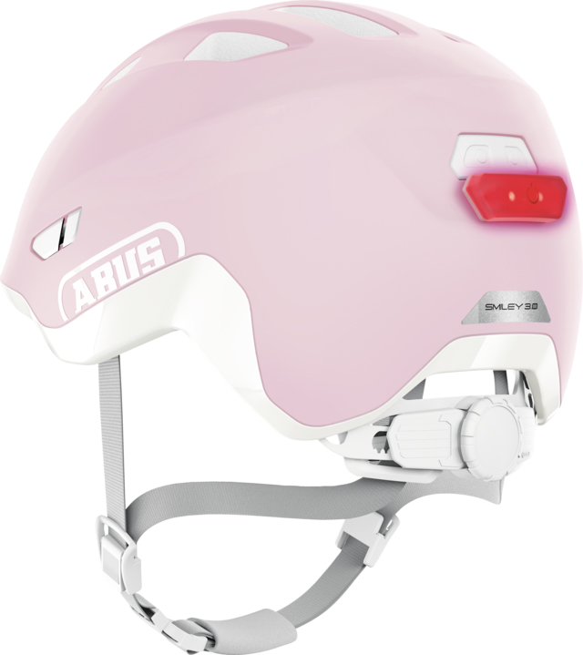 Шлем детский ABUS SMILEY 3.0 ACE LED, размер M (50-55 см), Pure Rose фото 3