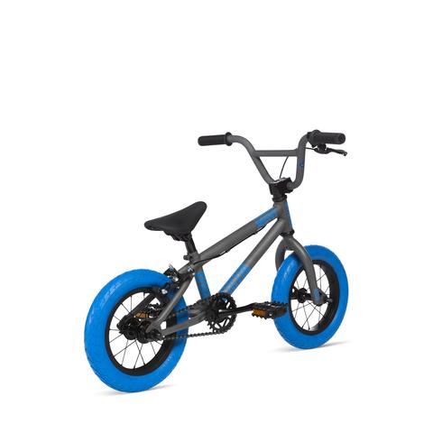 Велосипед 12" Stolen AGENT рама - 13.25" 2020 MATTE RAW SILVER W/ DARK BLUE TIRES фото 3