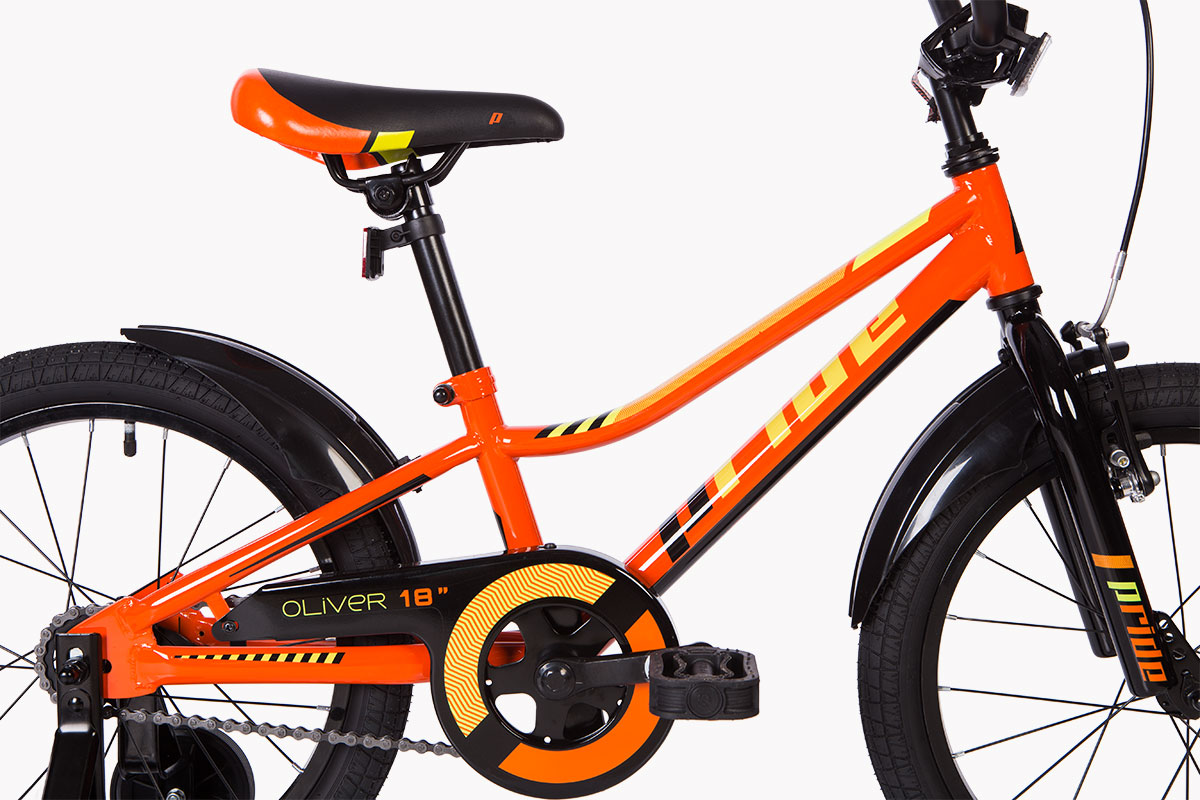 Велосипед 18" Pride OLIVER оранжевый/жёлтый/черный 2018 фото 4