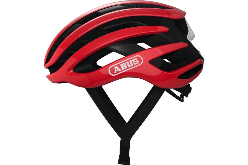 Шлем ABUS AIRBREAKER, размер L (59-61 см), Blaze Red, красно-черный