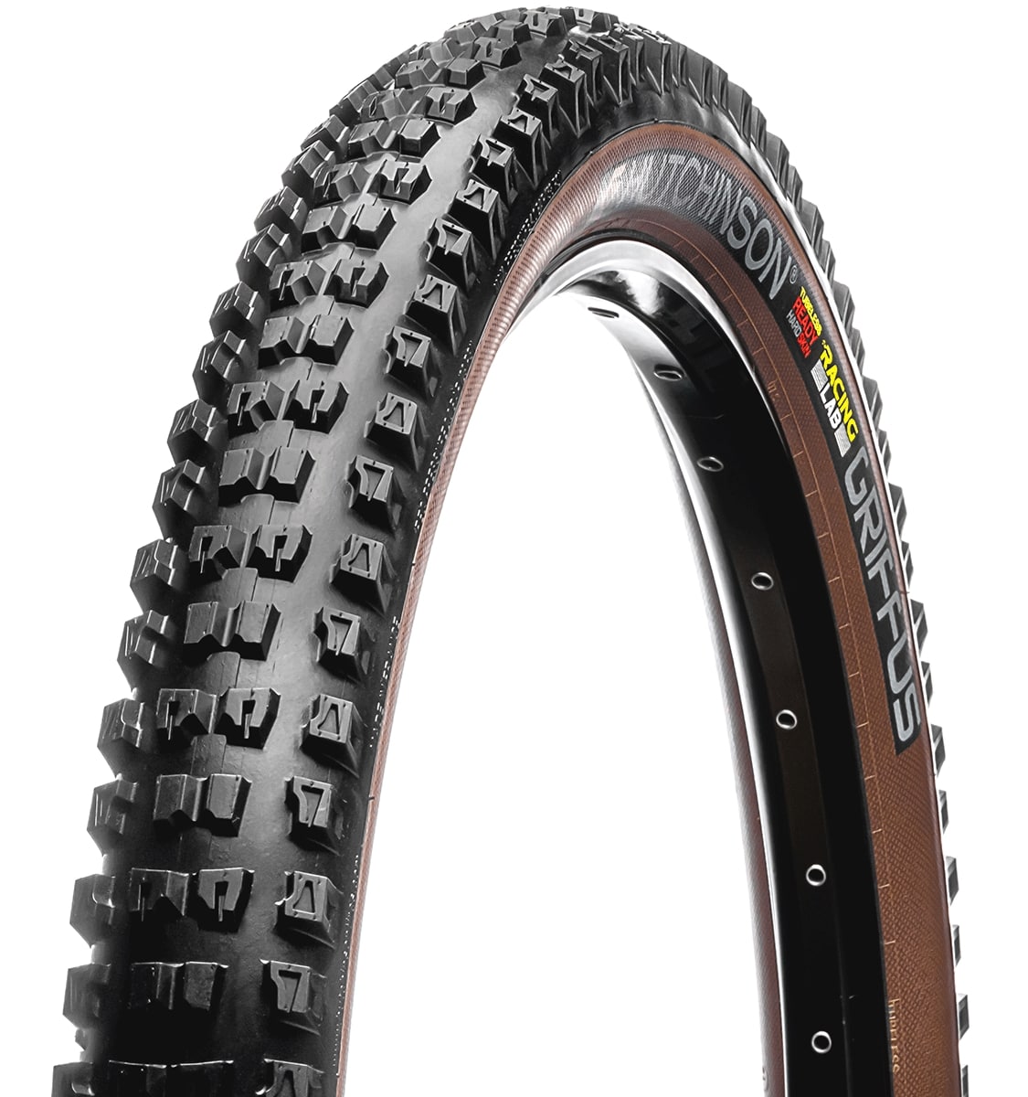 Покрышка 27.5x2.50 Hutchinson GRIFFUS Racing Lab, 66TPI, Tubeless Ready, Foldable, Hardskin, Tan Walls фото 