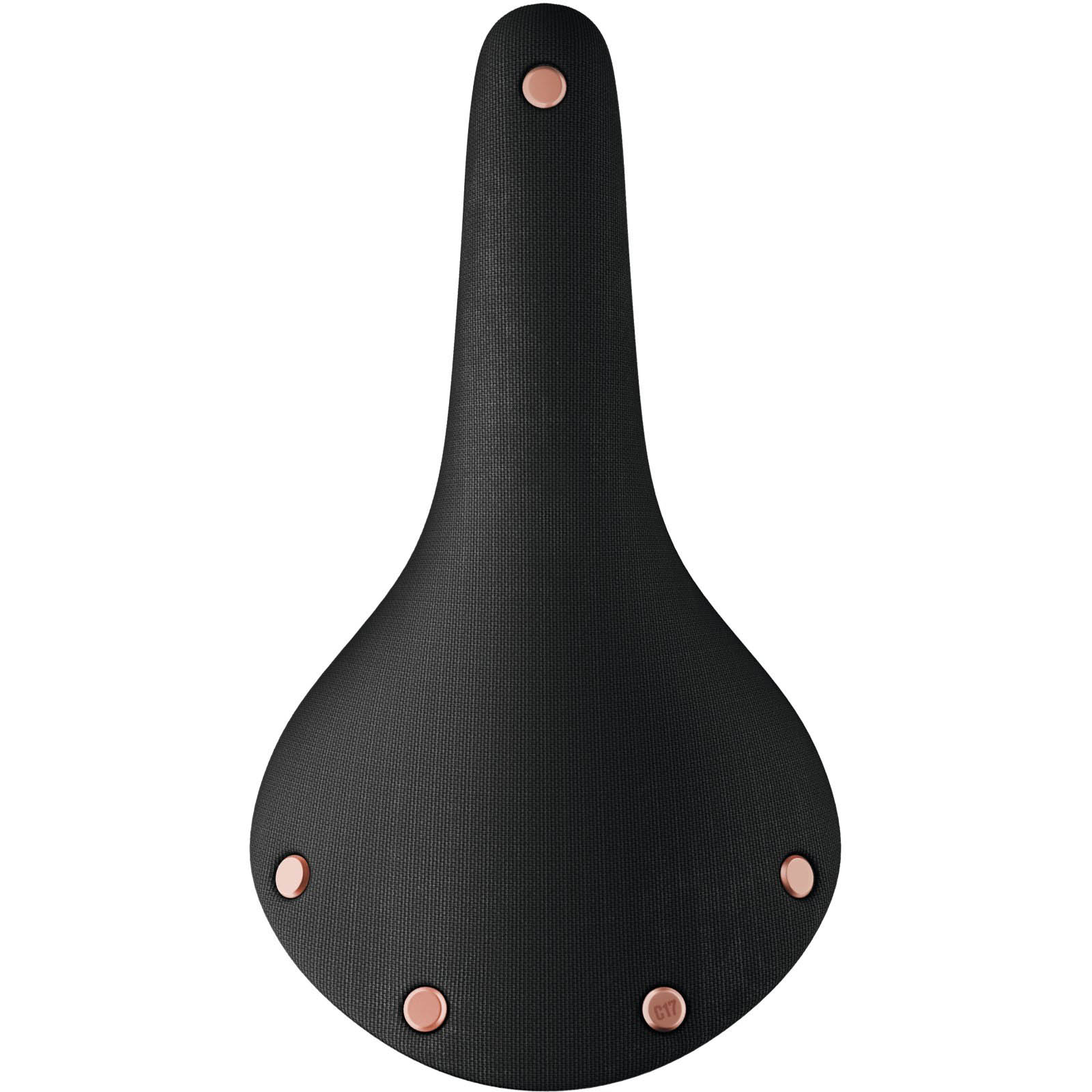Сідло Brooks CAMBIUM C17 Special ORGANIC Black with Copper Riv фото 3