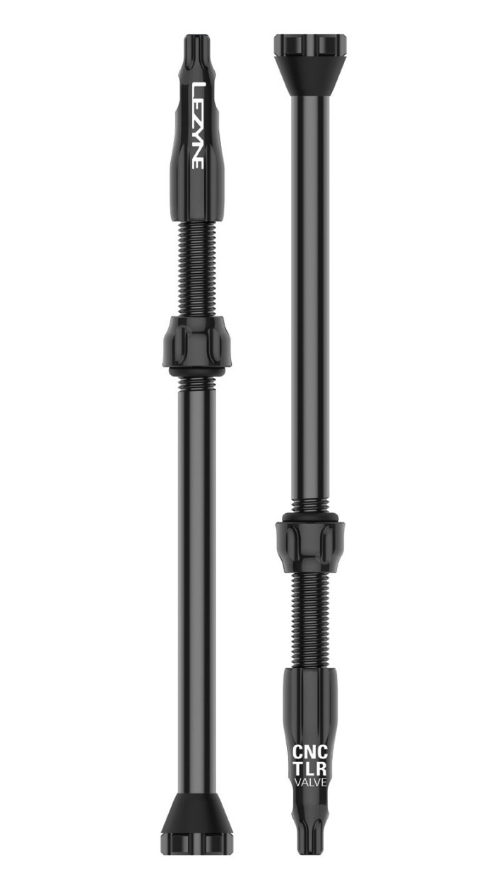 Ниппель для бескамерки Lezyne CNC TLR VALVE 80 мм, черный фото 