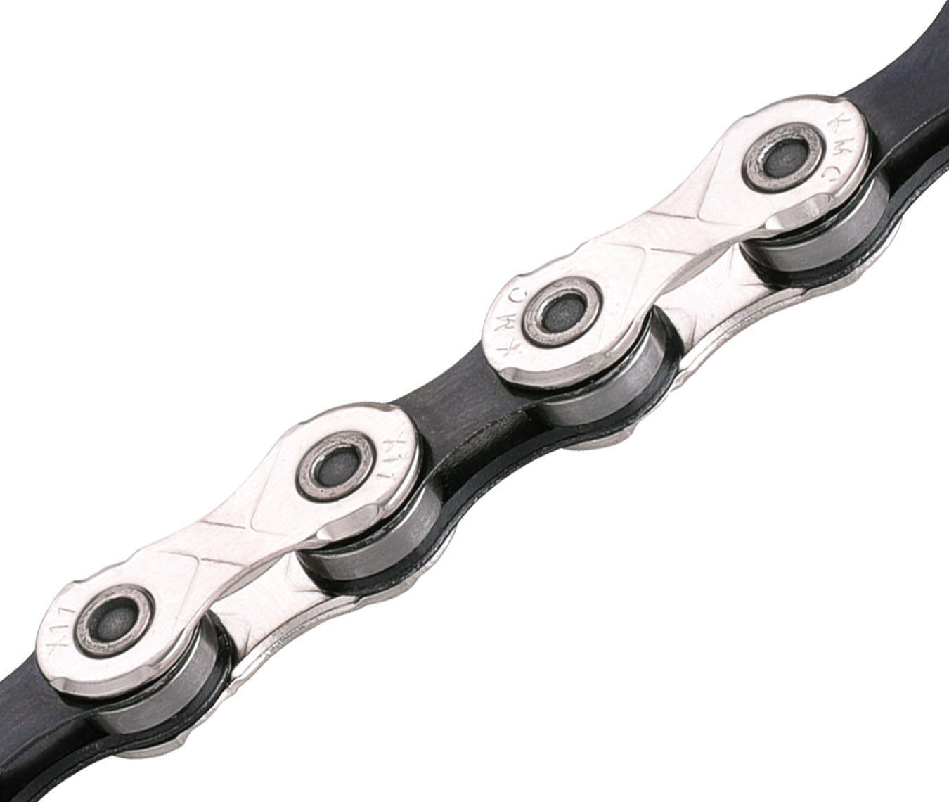 Ланцюг інд. 114 зв. 1/2x11/128 KMC X11-1 NPBK silver/black фото 