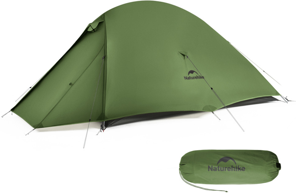 Палатка двухместная Naturehike Cloud Up Pro CNK2350WS020, темно-зеленая фото 