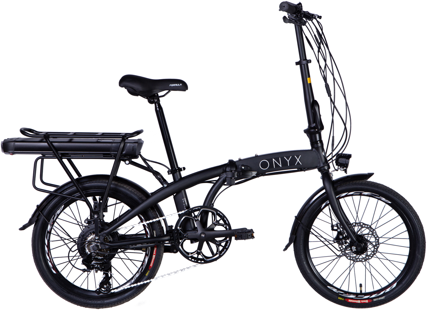 Електровелосипед 20" Dorozhnik eONYX 500 Вт рама - 12,5" чорний (матовий) A4 фото 