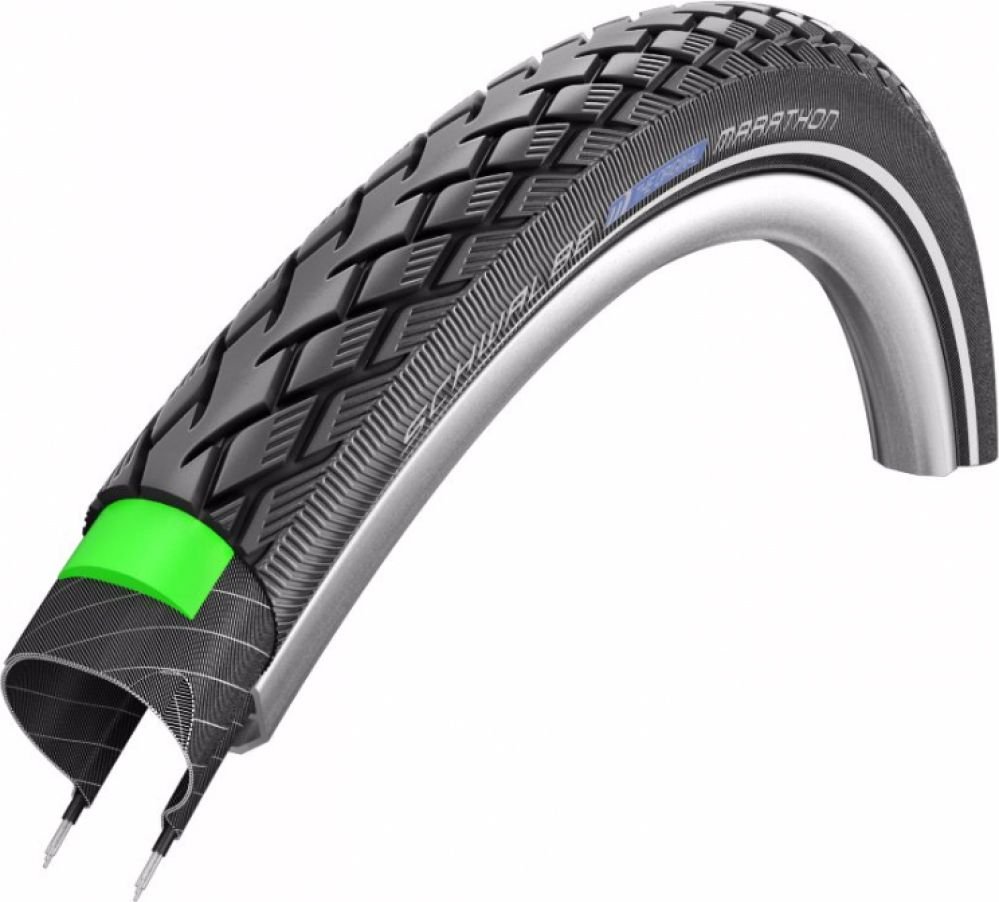 Покрышка 26x1.75 (47-559) Schwalbe MARATHON HS420 Green Guard B+RT EC, 67EPI 31B фото 