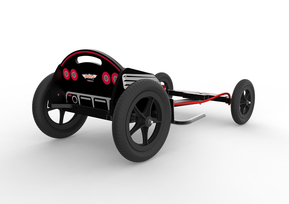 Карт детский Kiddimoto Box Kart фанерный, дизайн GT Racing фото 2