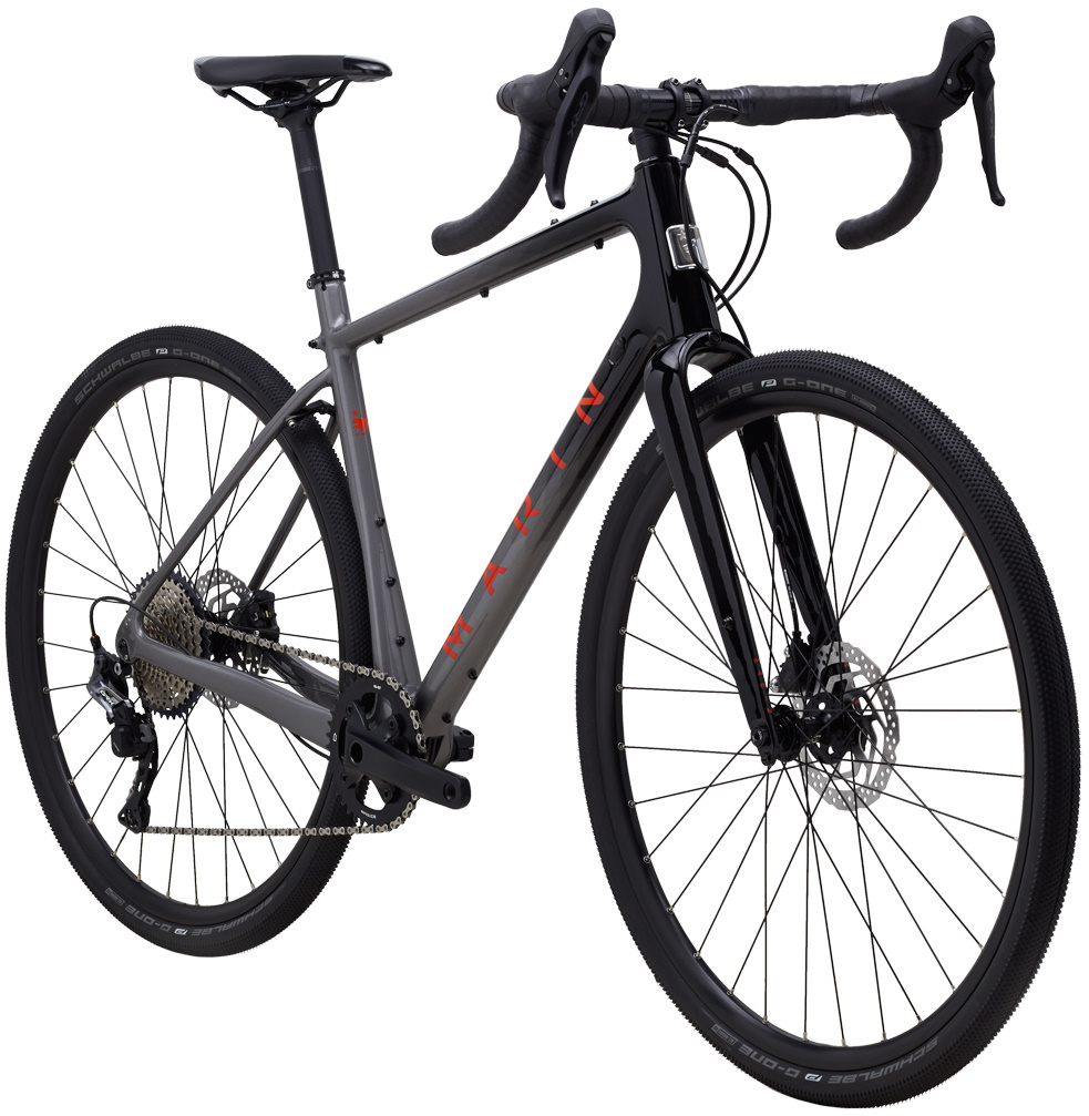 Велосипед 28" Marin HEADLANDS 1 рама - 56см Gloss Charcoal/Black/Roarange A2 фото 2