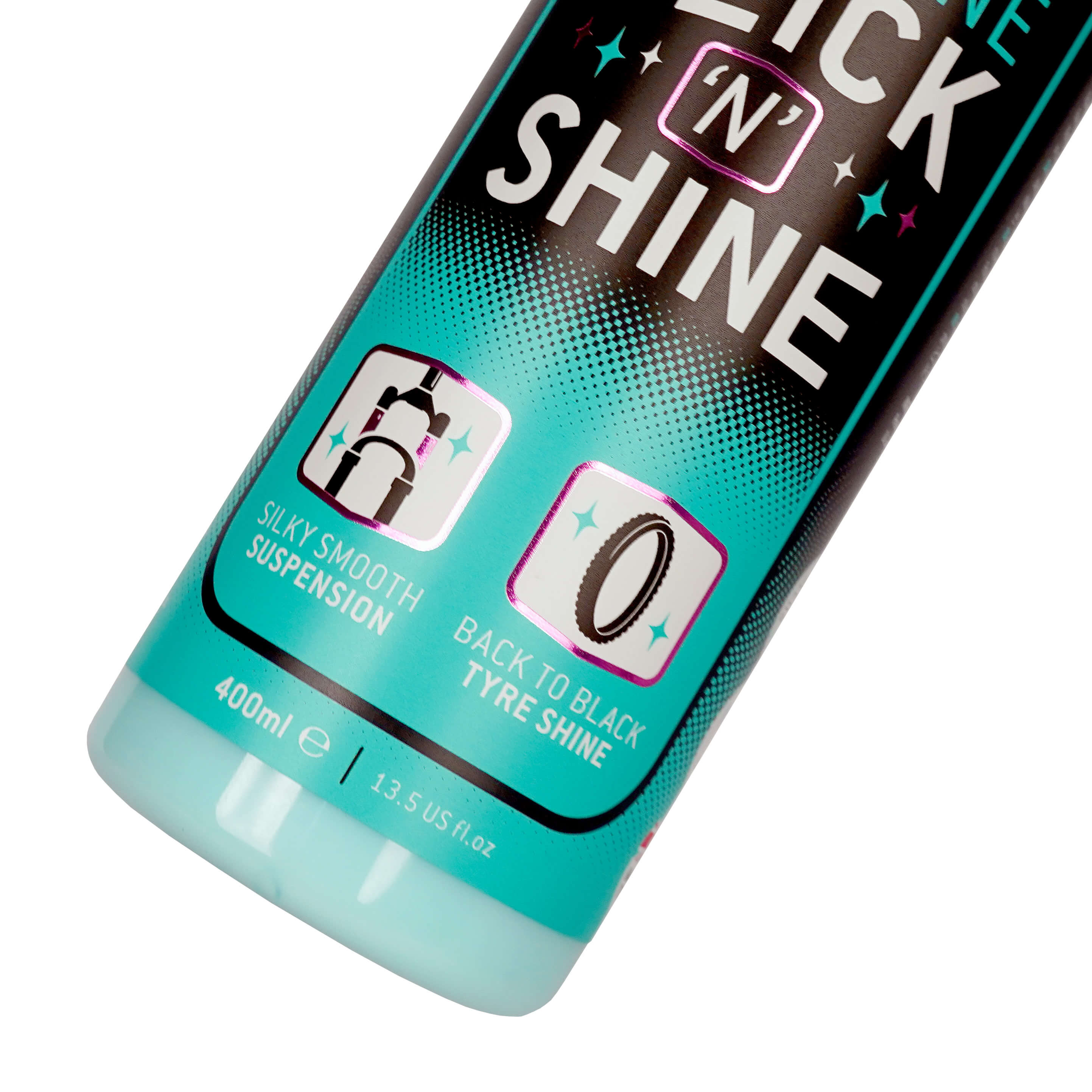 Силиконовая защита и блеск Weldtite 03042 Silicone Slick 'N' Shine для ног вилок и покрышек, спрей, 400мл фото 3