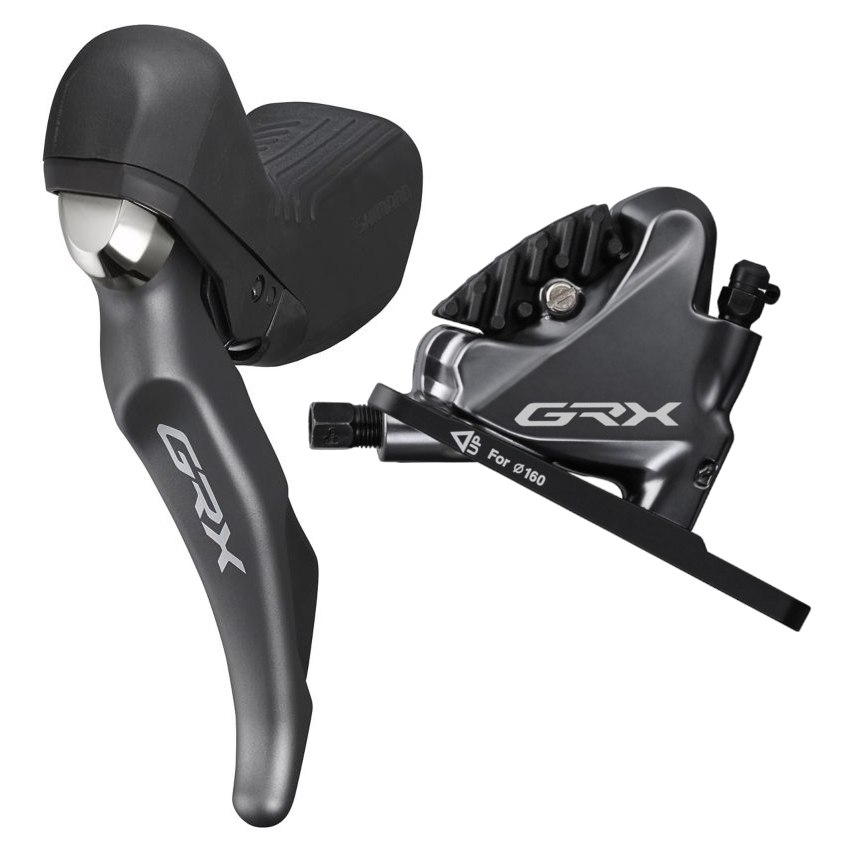Тормоз дисковый гидравлический пер. Shimano RX810 (левая торм. ручка/шифтер ST-RX810 2-ск, BR-RX810, гидролиния 1000 мм) фото 