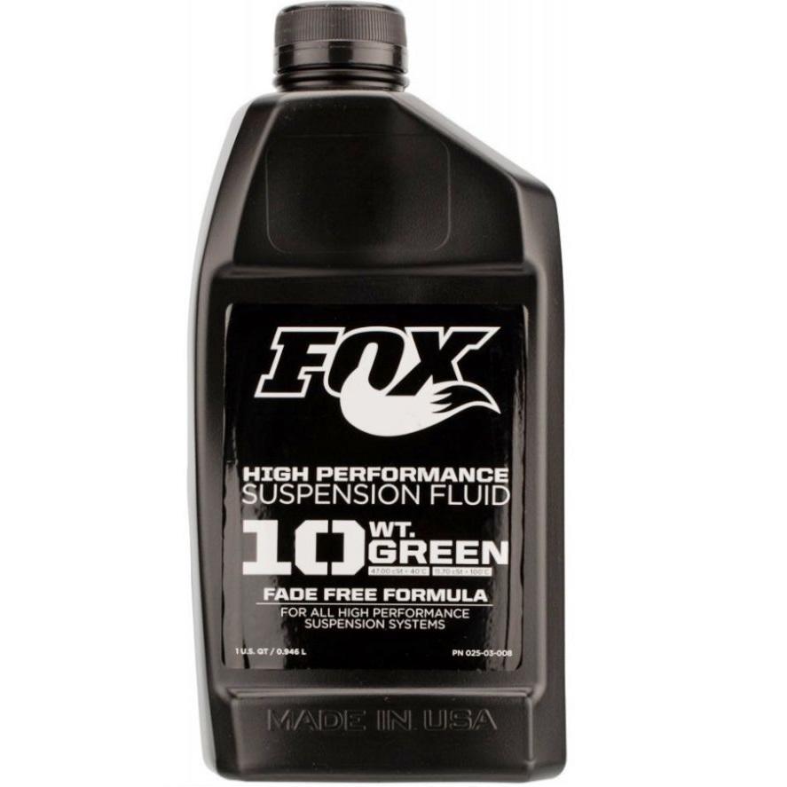 Масло для вилок Fox Racing Shox Suspension Fluid, 10 WT, Green, 946 ml фото 