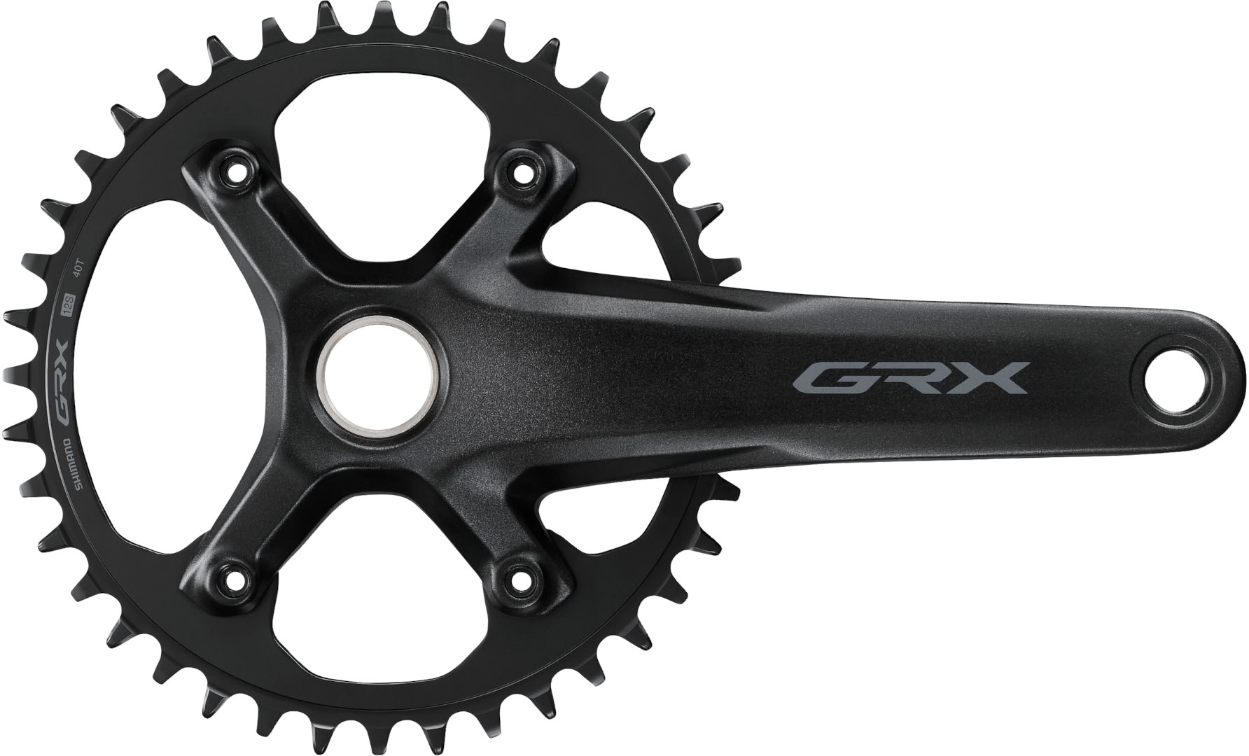 Шатуны Shimano FC-RX610-12 GRX, 172,5 мм, 1x12-ск., 40T, интегрированная ось, без каретки фото 