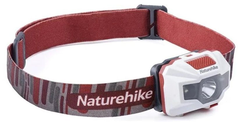 Ліхтар налобний Naturehike TD-02 NH00T002-D, біло-червоний фото 