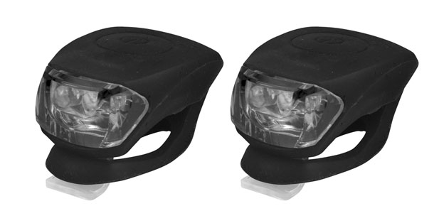 КОМПЛЕКТ: Світло переднє Longus2LED/2 ф-ції + заднє 2LED/2 ф-ції, чорний фото 