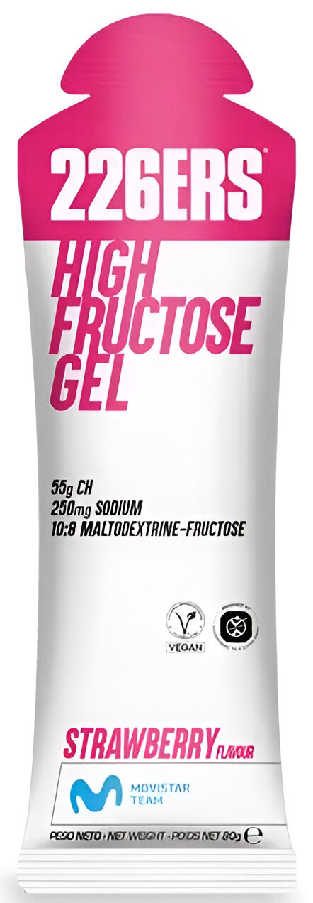 Гель 226ERS High Fructose 55г углеводов Клубника 80г фото 