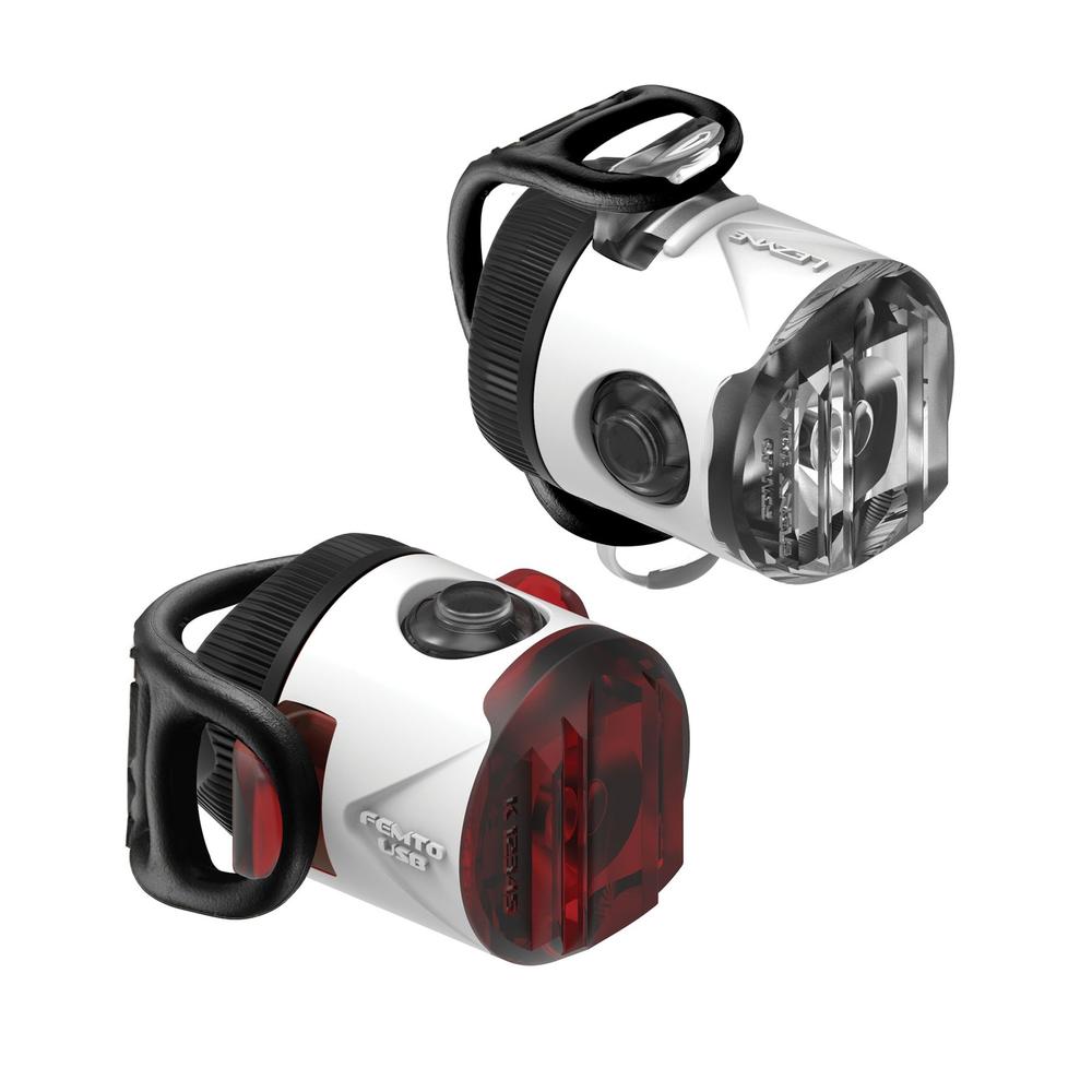 Комплект фара + мигалка Lezyne FEMTO USB DRIVE PAIR 15/5 Лм фото 
