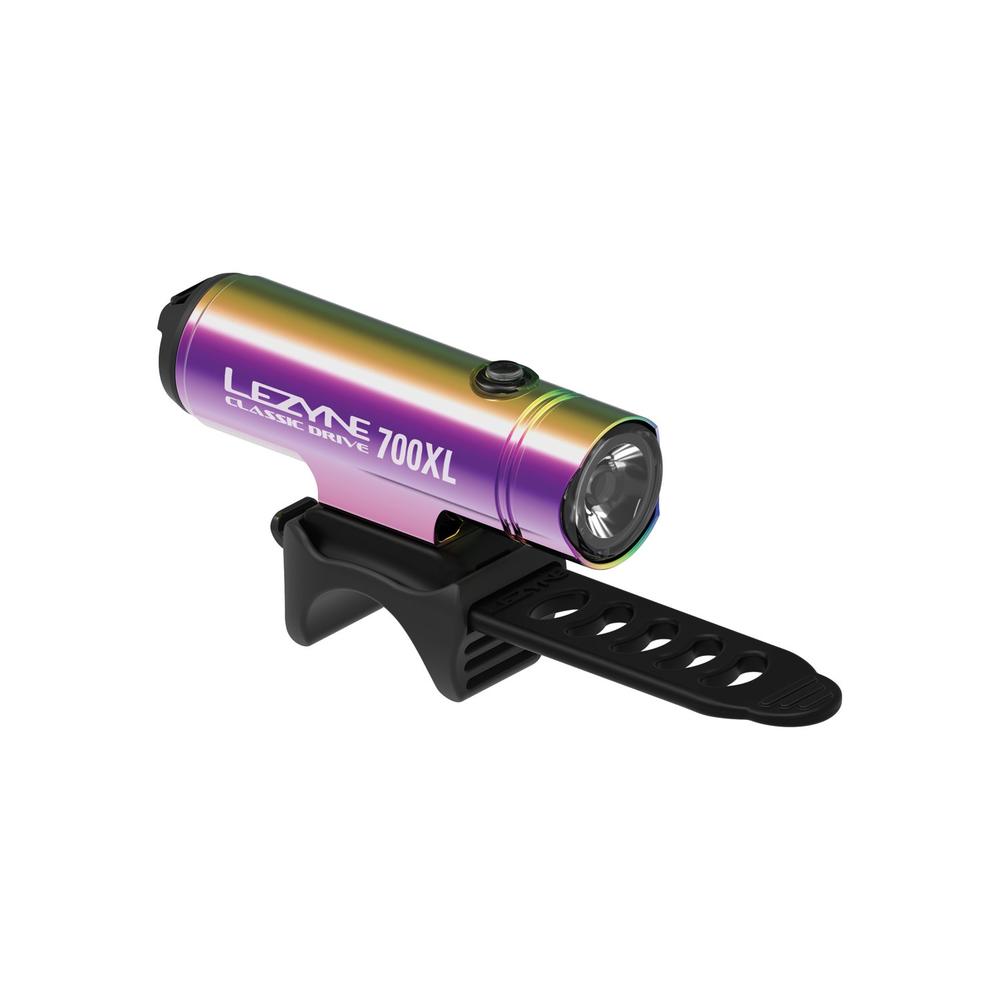 Фара передня Lezyne CLASSIC DRIVE 700XL, 700 люмен, 8 режимів, нео металік фото 
