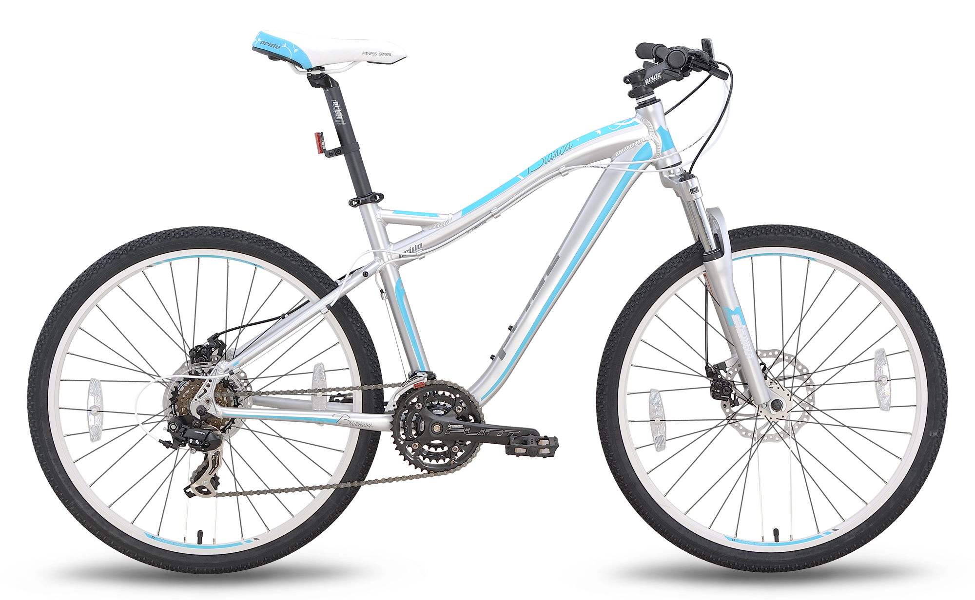Велосипед 26 '' Pride BIANCA disc рама - 16 "сіро-бірюзовий матовий 2015 фото 