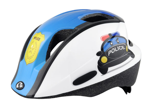 Шлем детский HQBC QORM Police синий, размер 48-54см фото 1