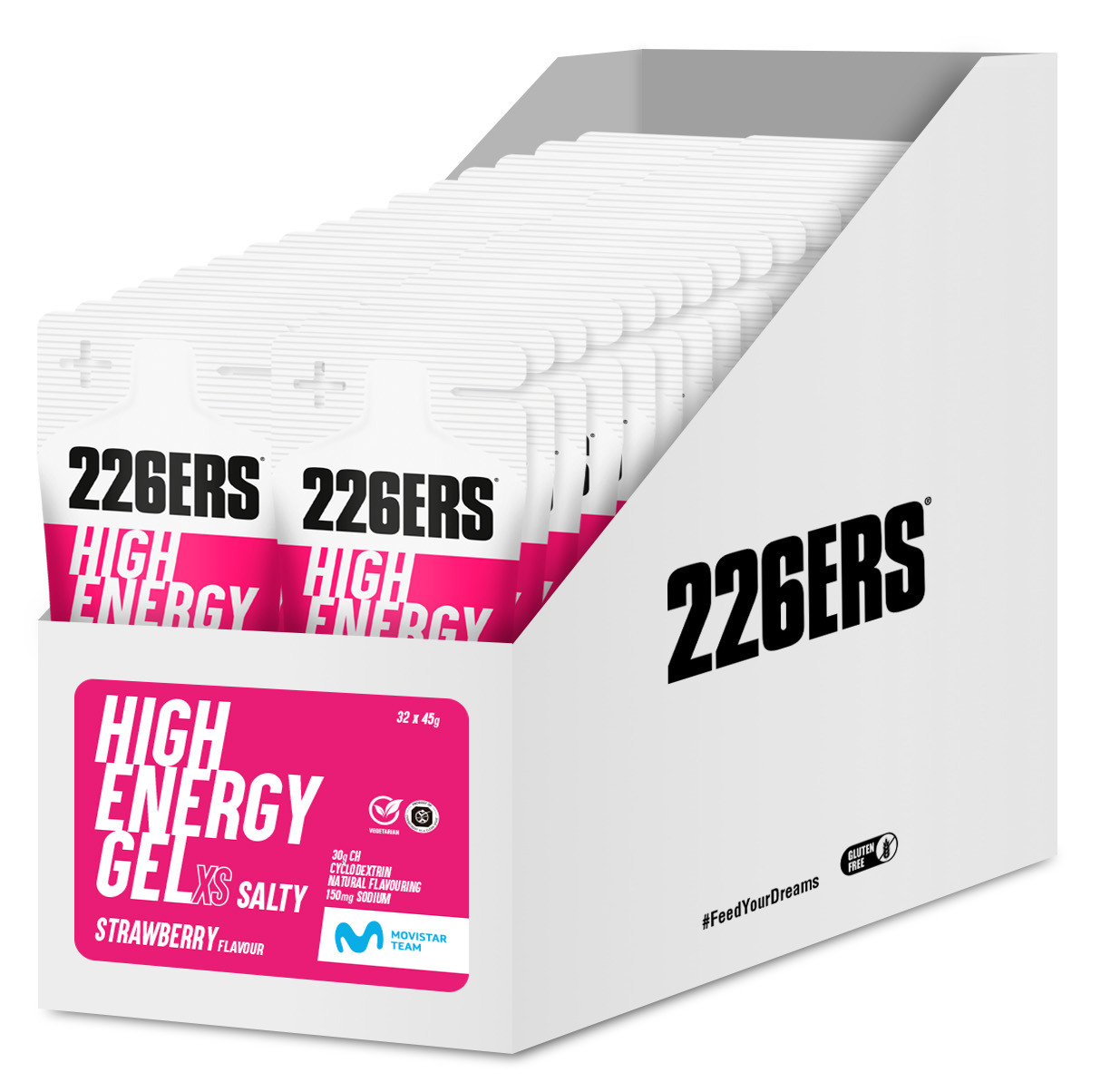 Гель 226ERS High Energy XS 30г вуглеводів солона полуниця 45г 32шт/уп фото 