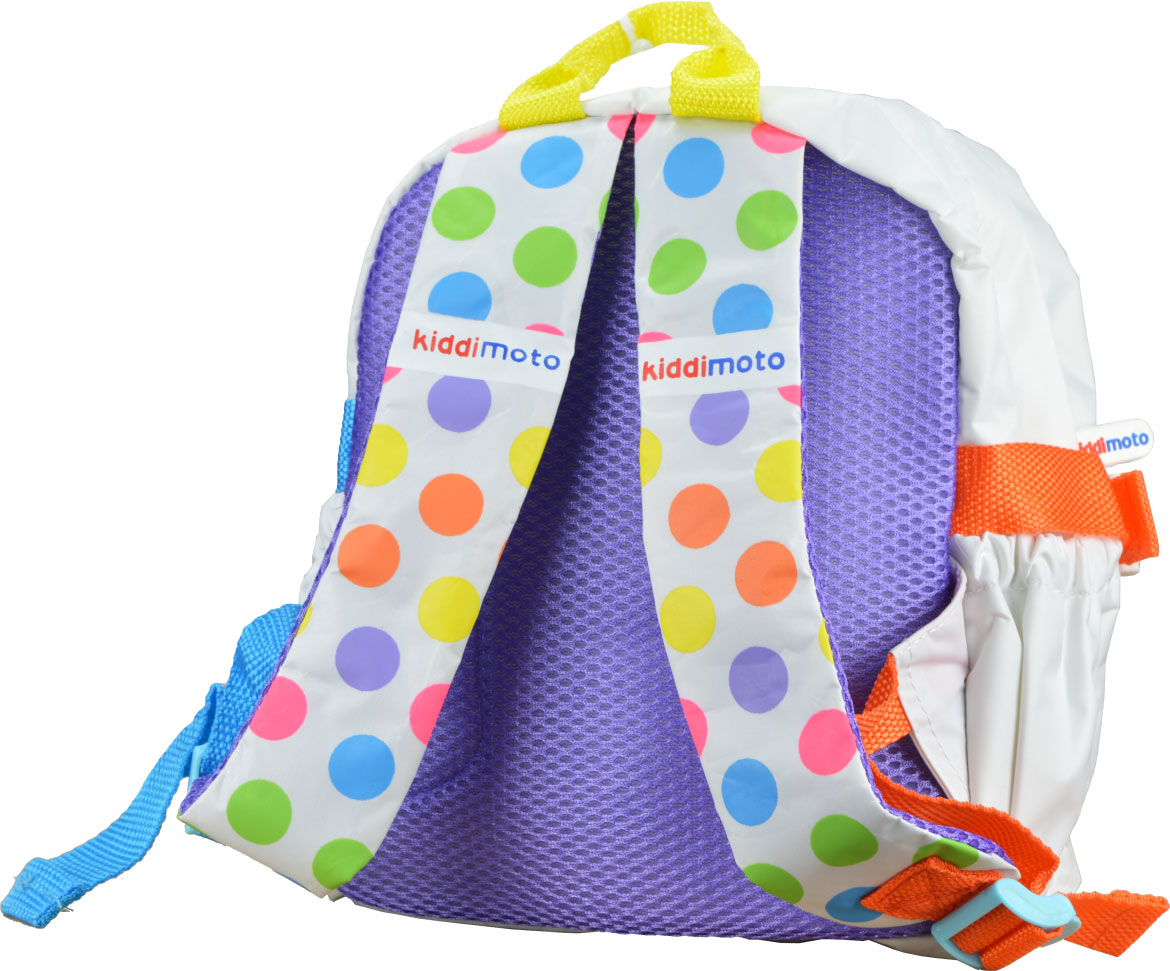 Рюкзак дитячий KiddiMoto кольоровий горошок, маленький, 2 - 5 років фото 2