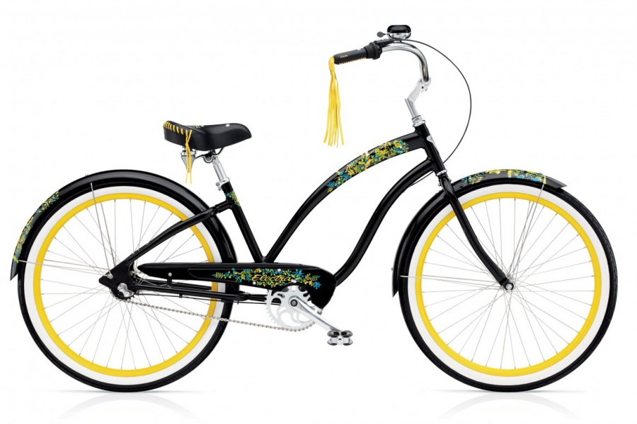 Велосипед 26" Electra Flora & Fauna 3i Ladies' Black фото 2