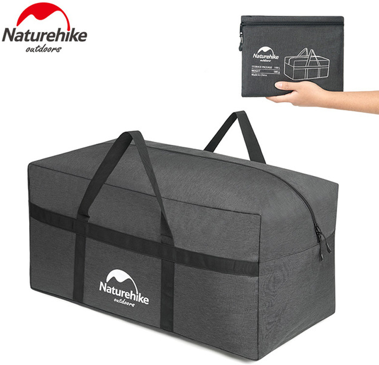 Сумка для зберігання Naturehike NH17S021-L, 100 л, темно-сіра фото 