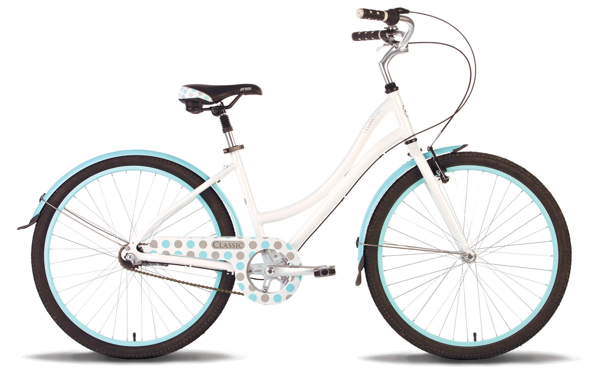 Велосипед 26 '' Pride CLASSIC рама - 18 "біло-блакитний глянцевий 2015 фото 