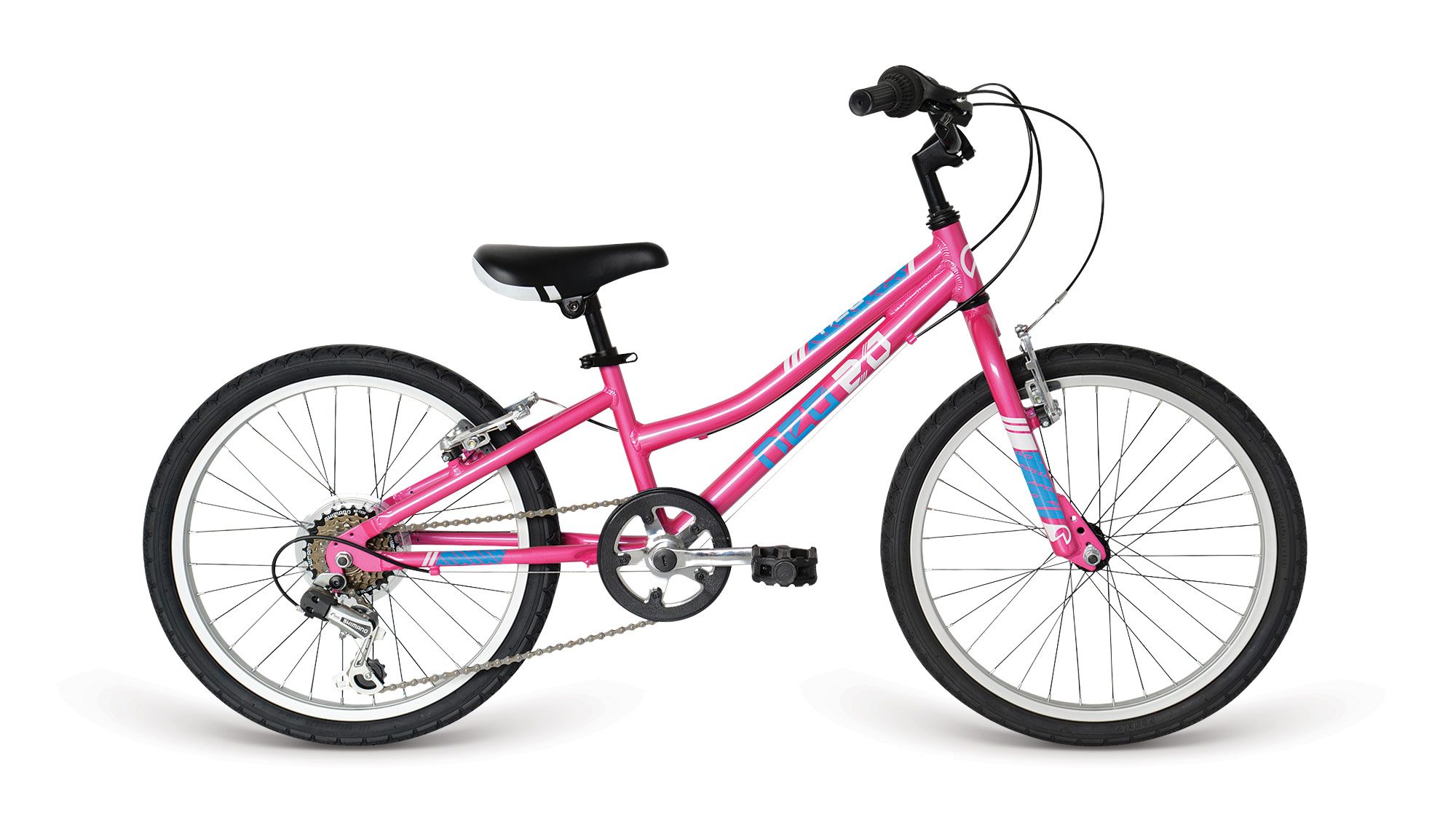 Велосипед 20 "Apollo NEO girls Geared gloss Pink/gloss Blue/gloss White фото 
