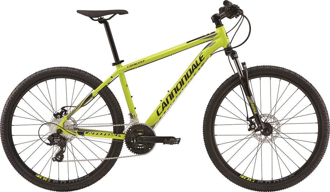 Велосипед 27,5 "Cannondale CATALYST 3 рама - L 2017 NSP антрацит салатовий фото 