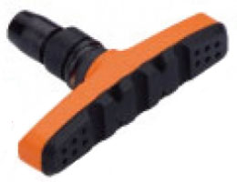 Колодки тормозные резьбовые ALHONGA HJ EN02-OR оранжево-черные фото 