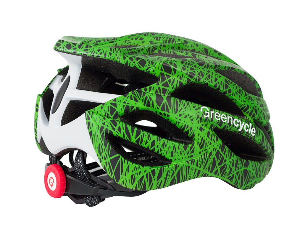 Шолом Green Cycle Alleycat розмір 54-58см чорно-зелений фото 2