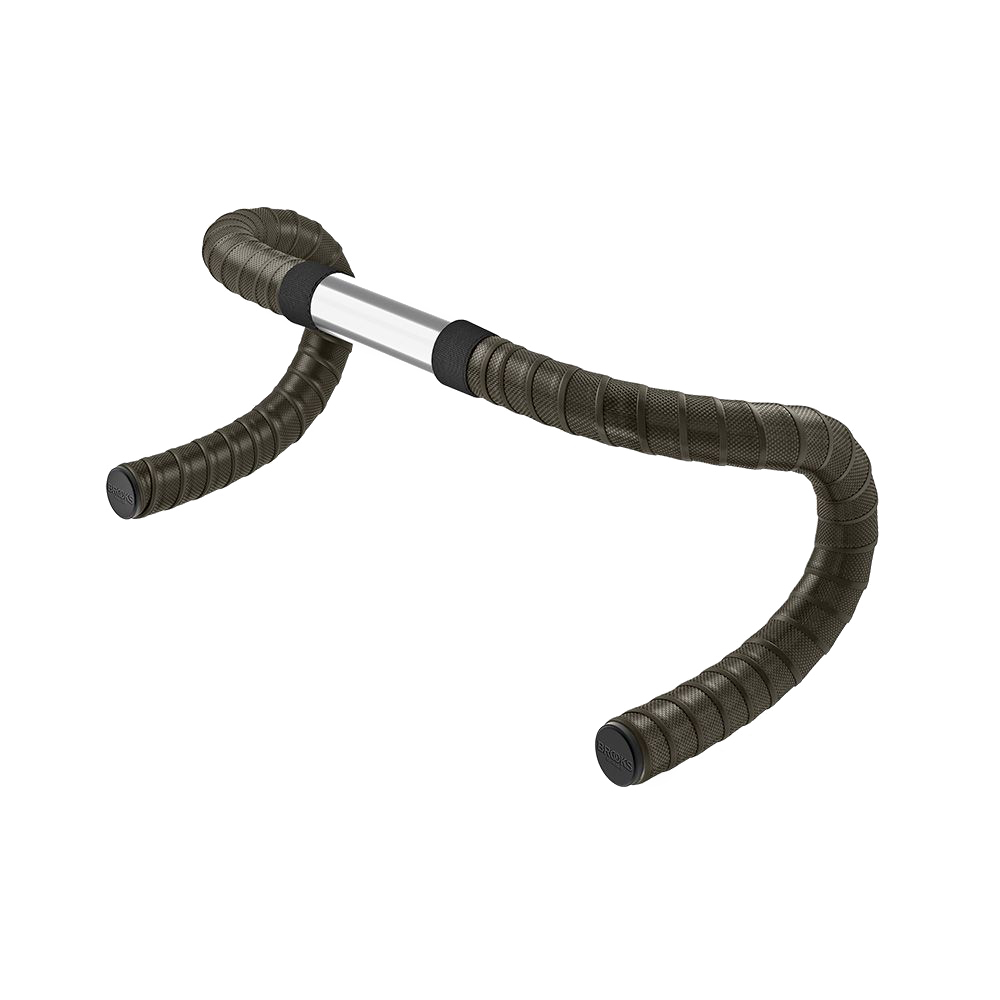 Обмотка руля Brooks CAMBIUM Rubber Bar Tape Mud Green BPD фото 2