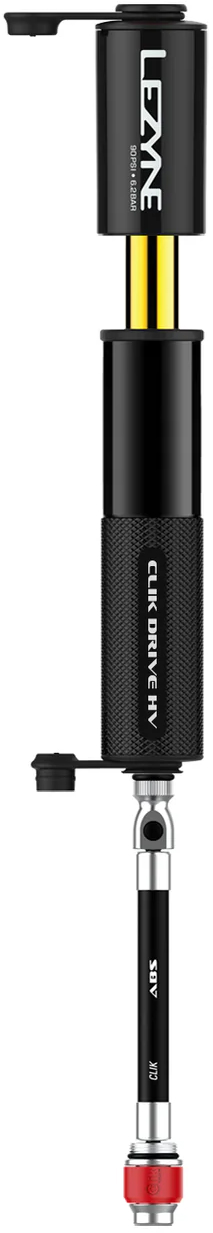 Мининасос Lezyne CLIK DRIVE HV, 90psi, черный фото 2