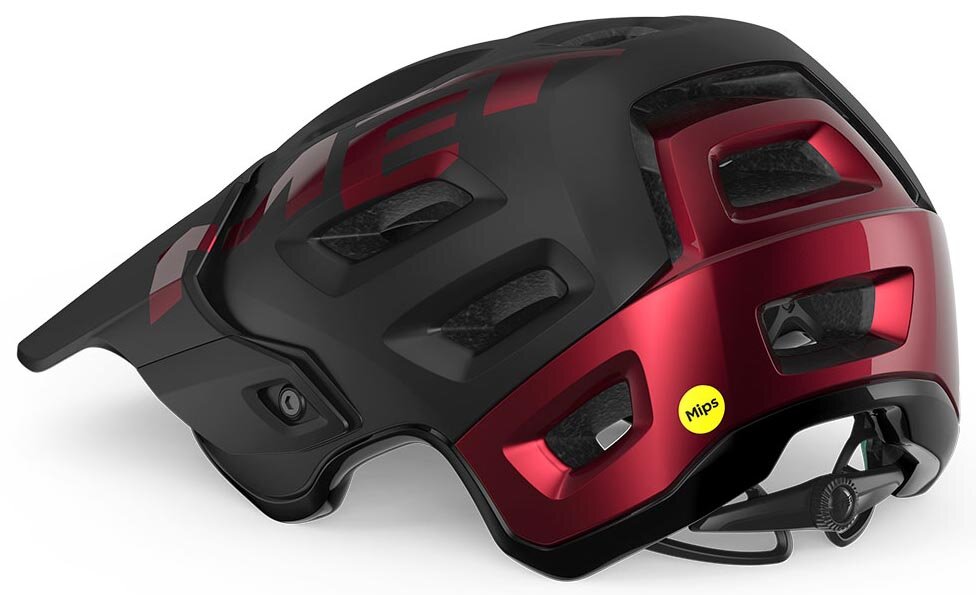 Шлем Met ROAM MIPS CE размер M (56-58), black red metallic glossy, черно-красный металлик глянцевый фото 3
