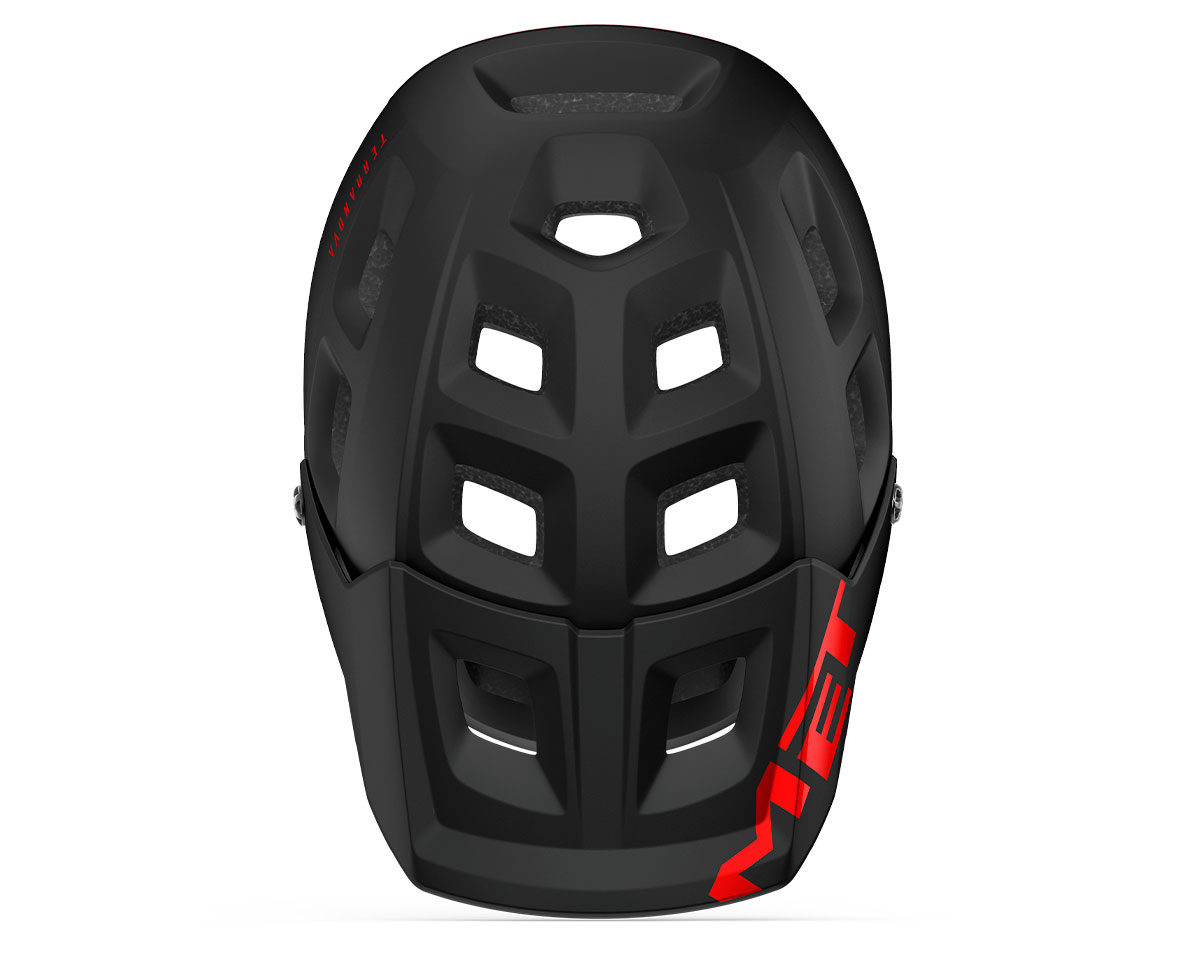 Шлем Met TERRANOVA MIPS CE размер L (58-61), black red matt/glossy, черно-красный матовый/глянцевый фото 4
