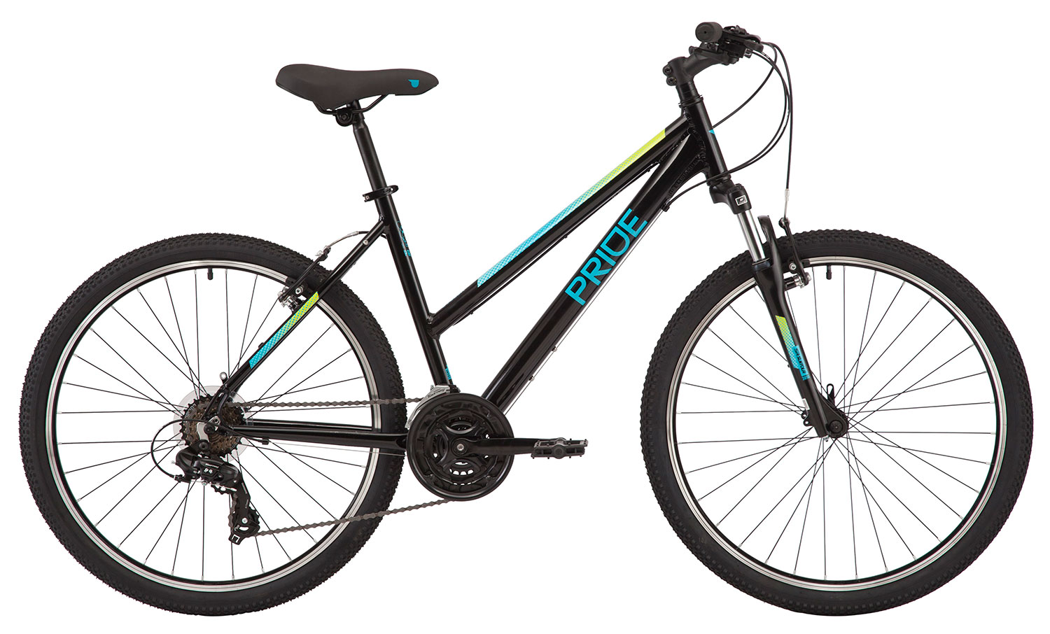 Велосипед 26" Pride STELLA 6.1 рама - L BLK/TORQ A0 фото 