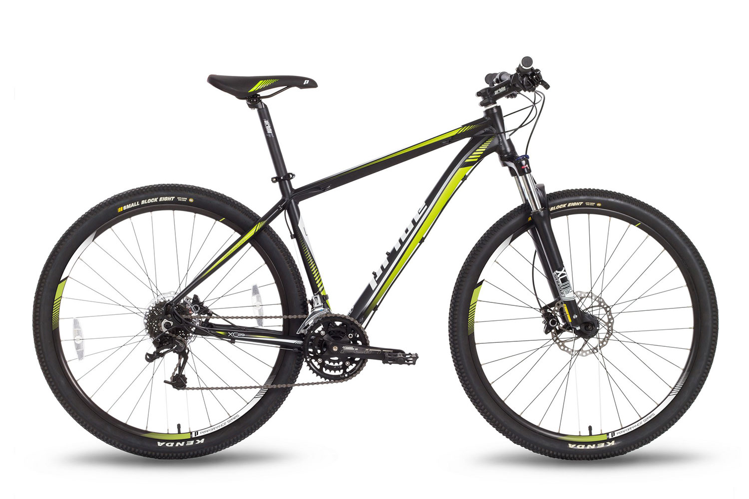 Велосипед 29" Pride XC-29 HD рама - 19" черно-зеленый матовый 2016 фото 