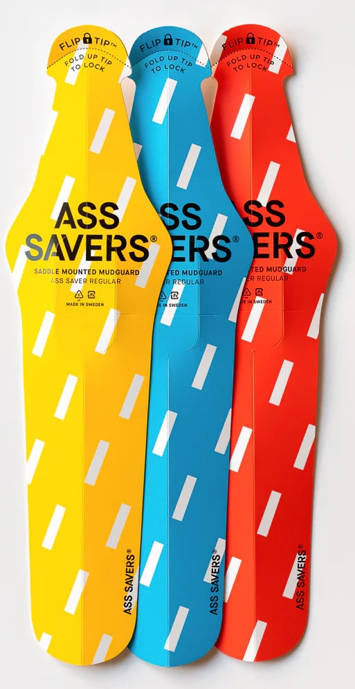 Крыло задн. Ass Savers ASS SAVER Regular, под седло, Bold Rain Yellow фото 4